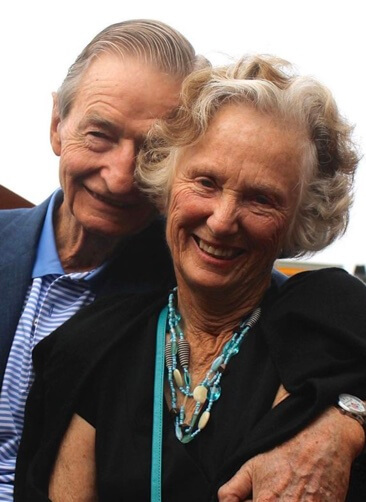 Josephine Bush with her late husband, Jonathan Bush.